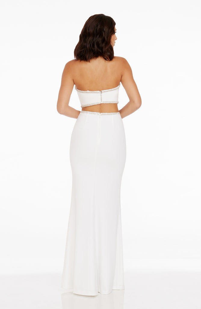 Dress The Population Ariana Gown - White Dress The Population Ariana Gown - White