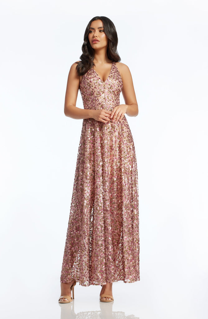Dress The Population Ariyah Gown - Blue