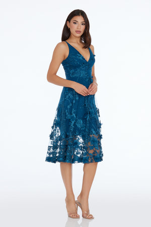 Audrey Dress / PEACOCK BLUE