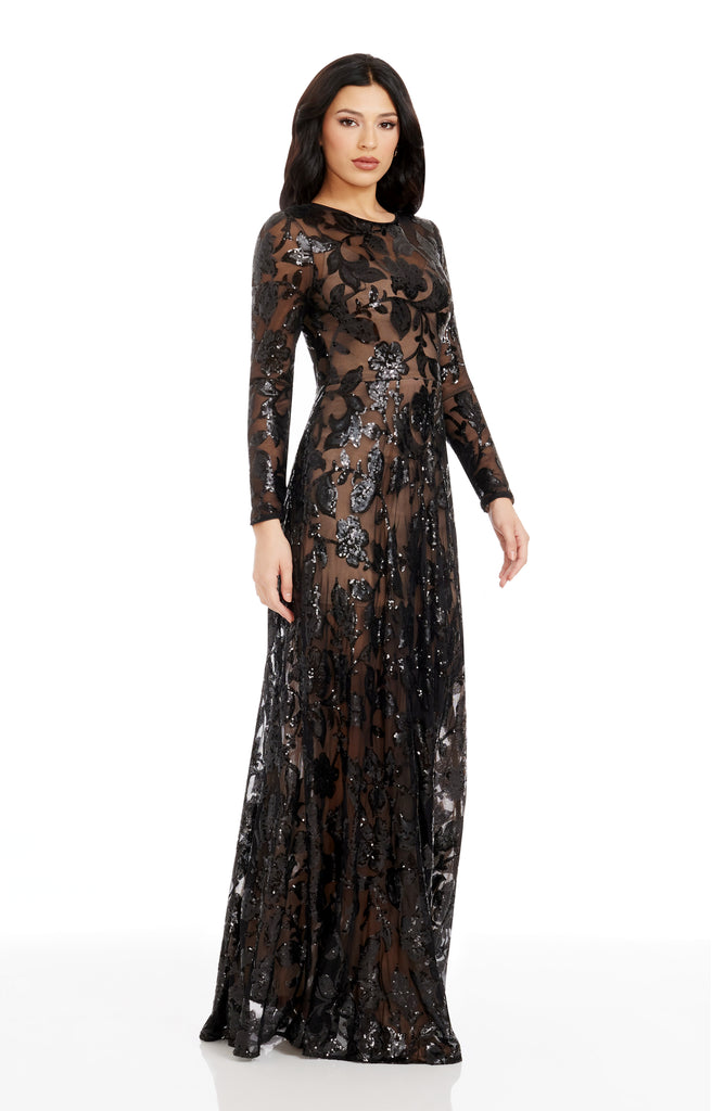 Ava Dress XS / BLACK-NUDE
