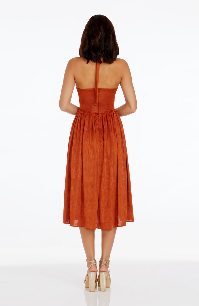 Dress The Population Briar Dress - Orange
