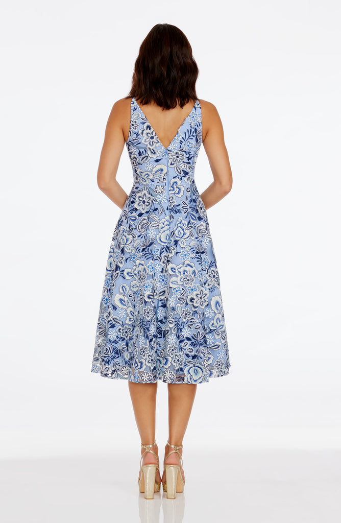 ワンピース ETRO Woman Dress Gnawed Blue WRHA0070AK782 X0885 ELISA_DDR424-