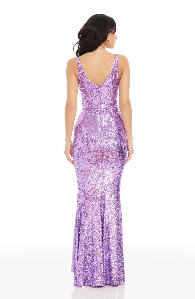 Jordan Sequin Gown M / LAVENDER