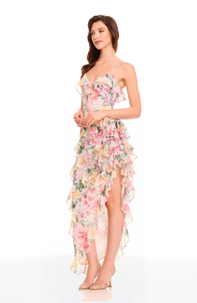 josefina birthday dress Dress the Population Josefina Gown - Ivory Multi