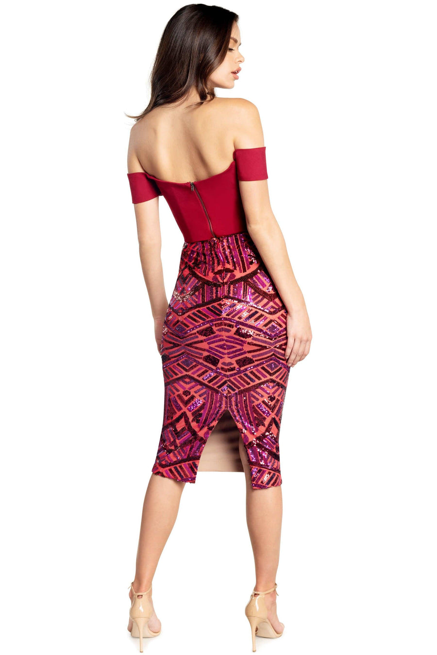 Nola Skirt / RED ROUGUE MULT