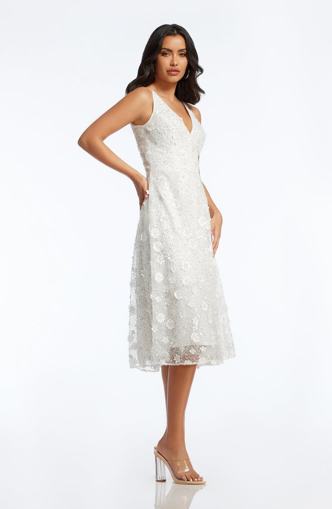 Dress The Population Elisa Dress - White - S Dress The Population Elisa Dress - White - S