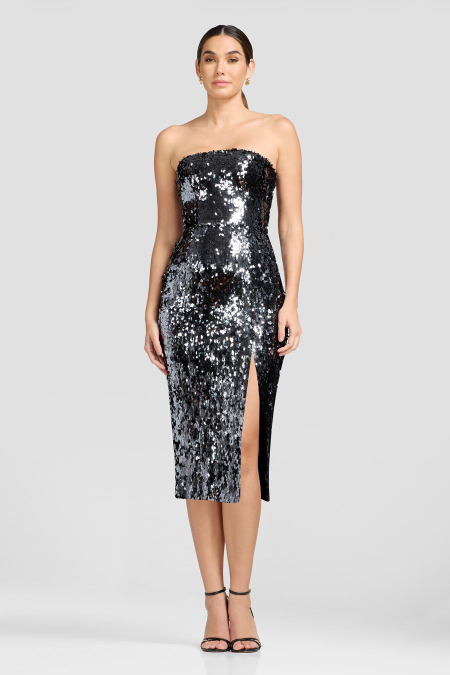 Adana Dress / GUNMETAL