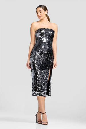 Adana Dress / GUNMETAL