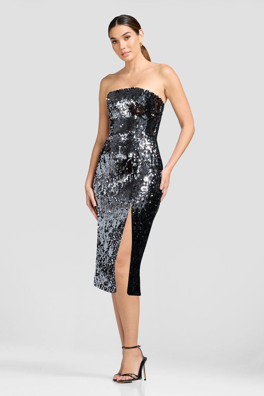 Adana Dress / GUNMETAL