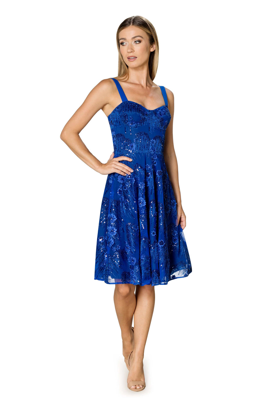 Adelina Dress / ELECTRIC BLUE
