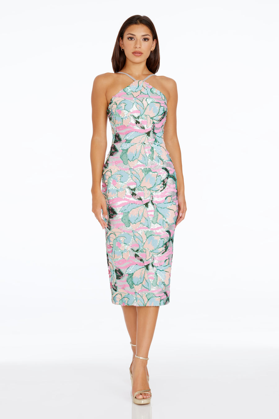 Aidan Dress / SKY MULTI