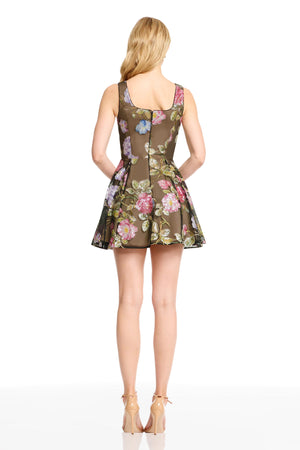 AINSLEY DRESS / BLACK MULTI