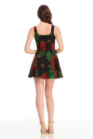 AINSLEY DRESS / BLACK MULTI
