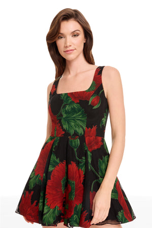 AINSLEY DRESS / BLACK MULTI