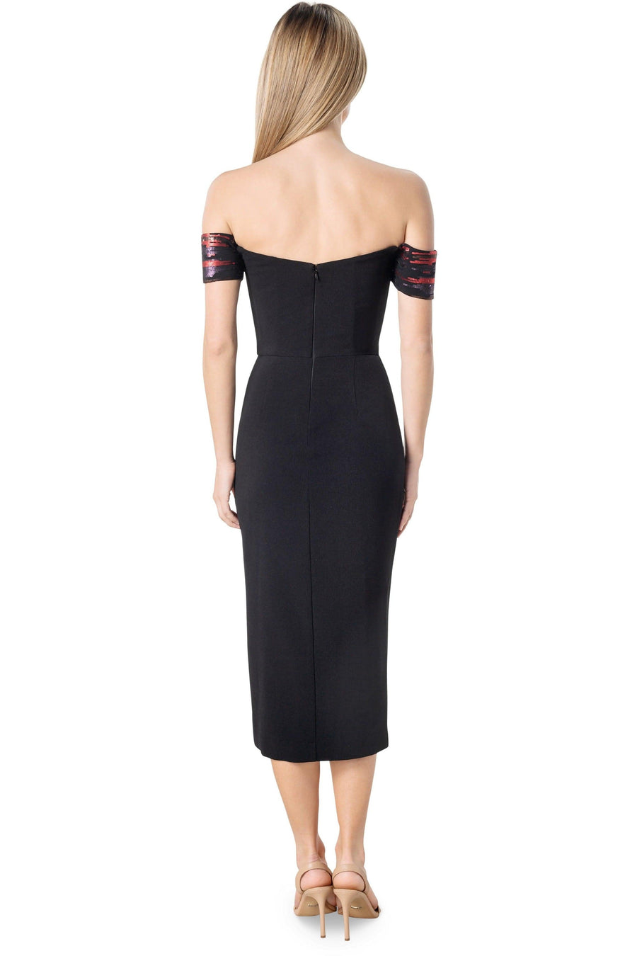 Alani Dress / BLACK-FUCHSIA