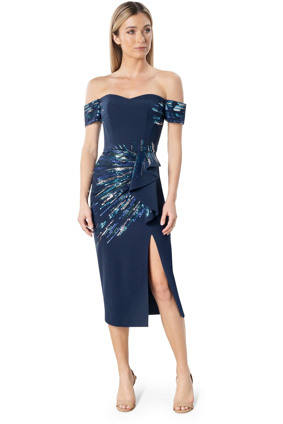 Alani Dress / NAVY MULTI