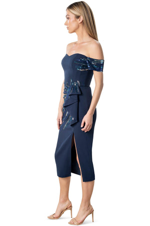 Alani Dress / NAVY MULTI