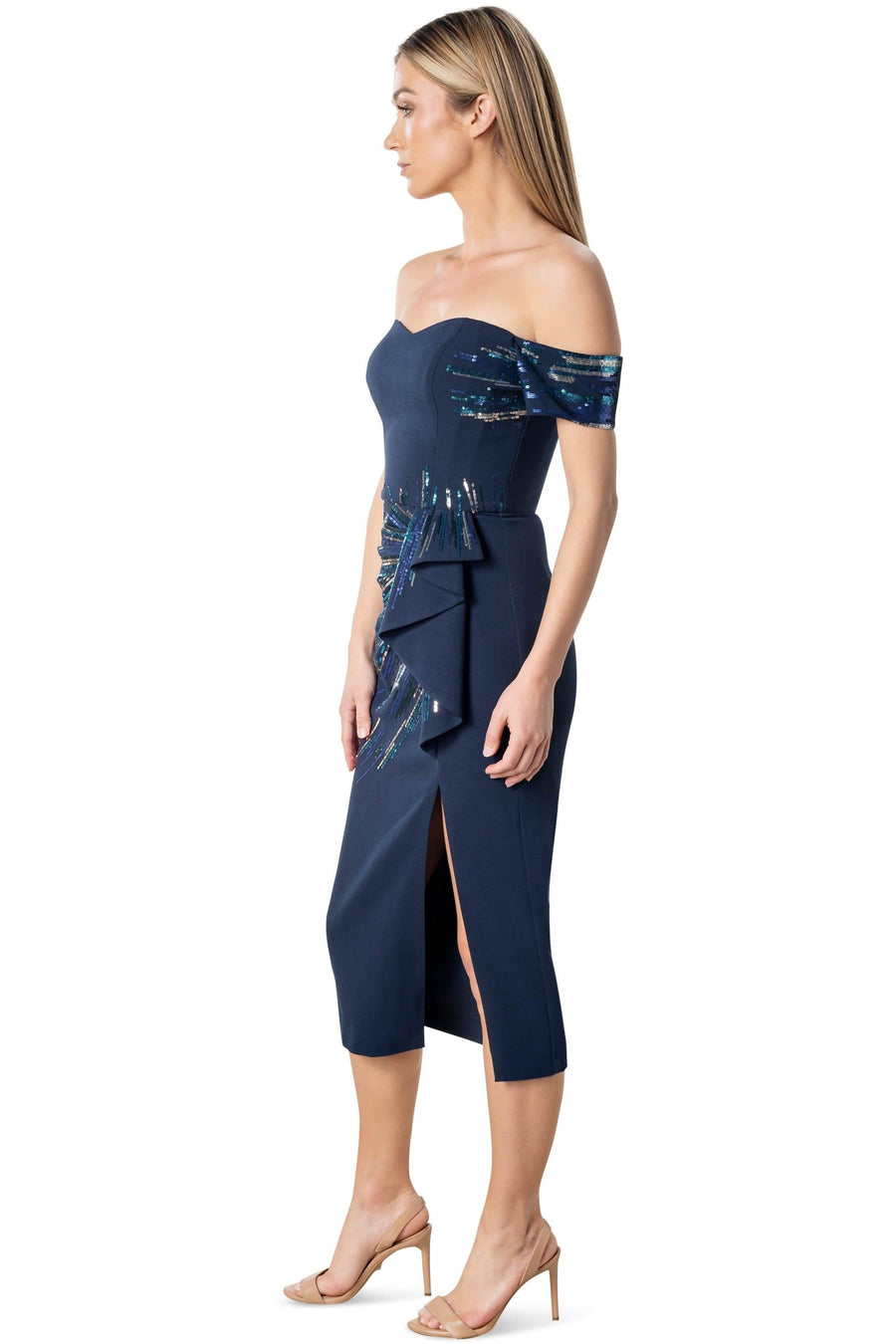 Alani Dress / NAVY MULTI