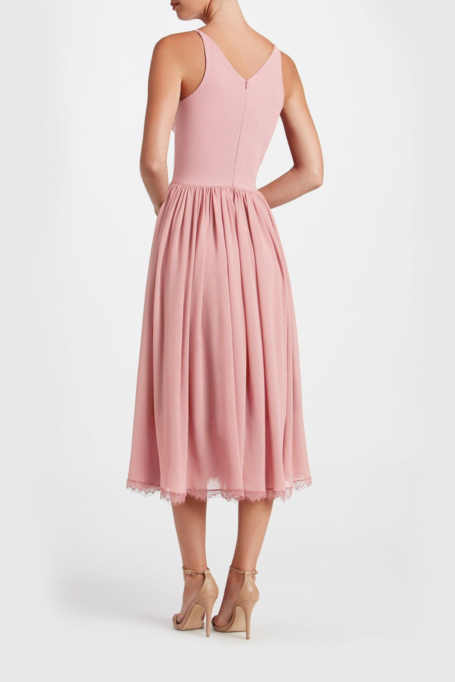 Dress the population on sale rose petal alicia dress