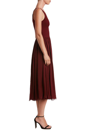 Alicia Dress / BURGUNDY