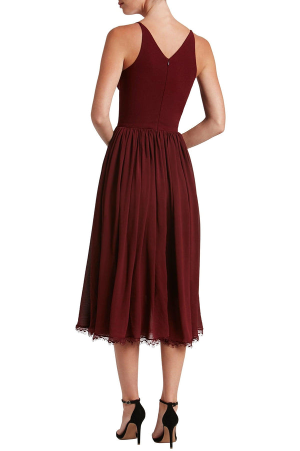 Alicia Dress / BURGUNDY