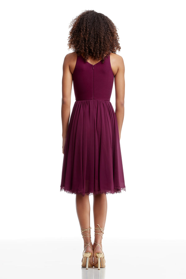 Alicia Dress / DARK MAGENTA