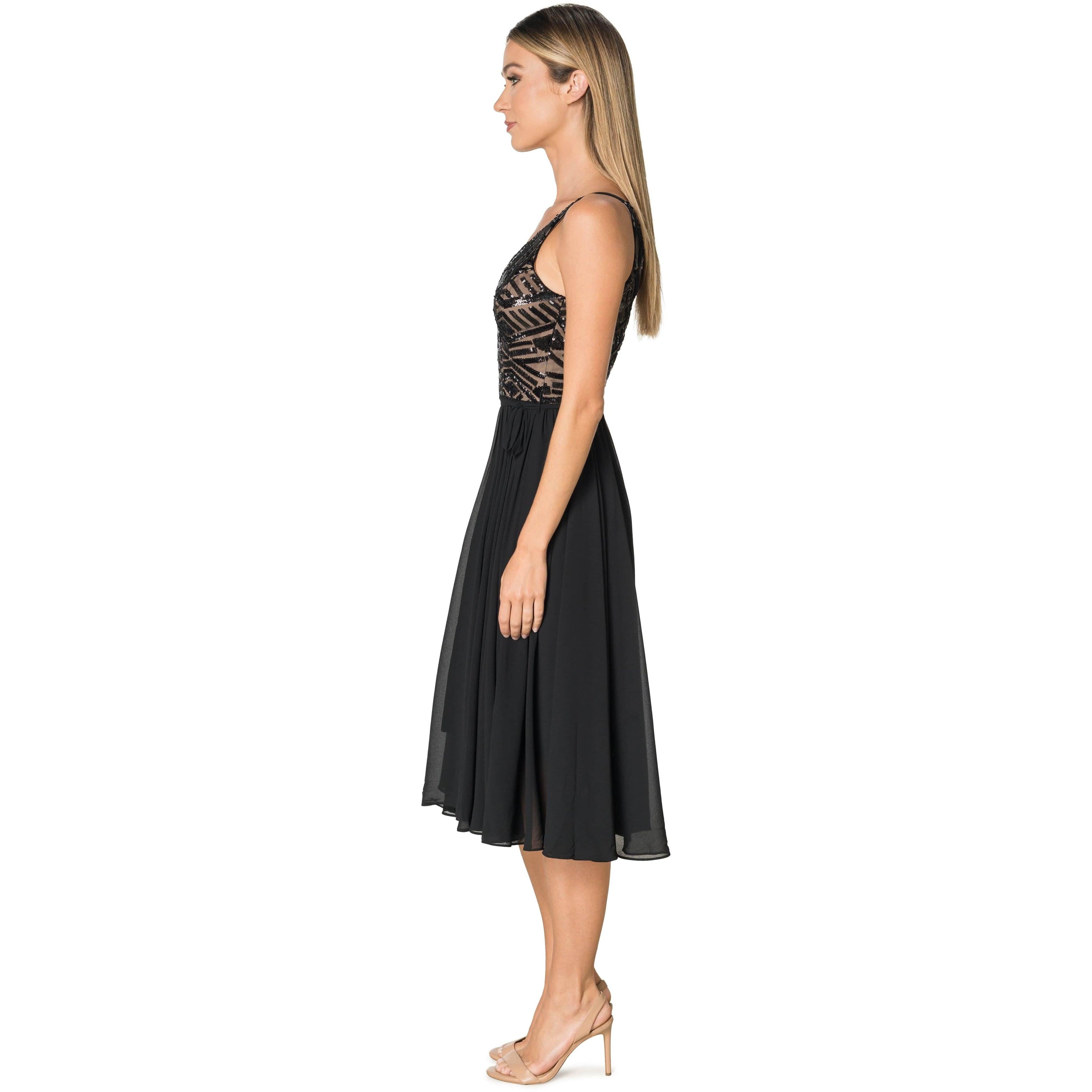 alexia mixed media mini dress Alicia Mixed Media Dress – Dress the Population