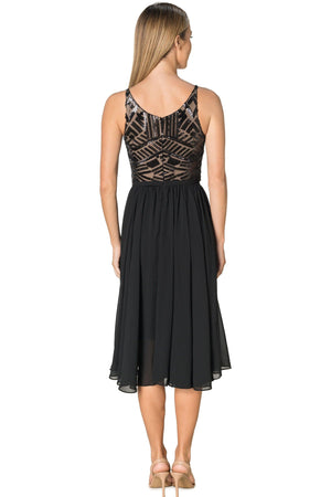 Alicia Dress / BLACK-NUDE