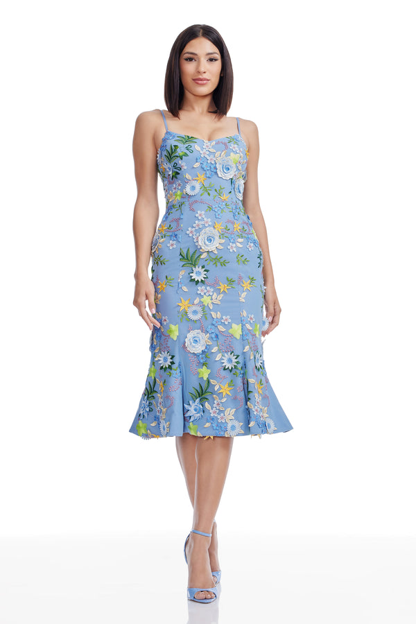 Allona Dress / SKY MULTI