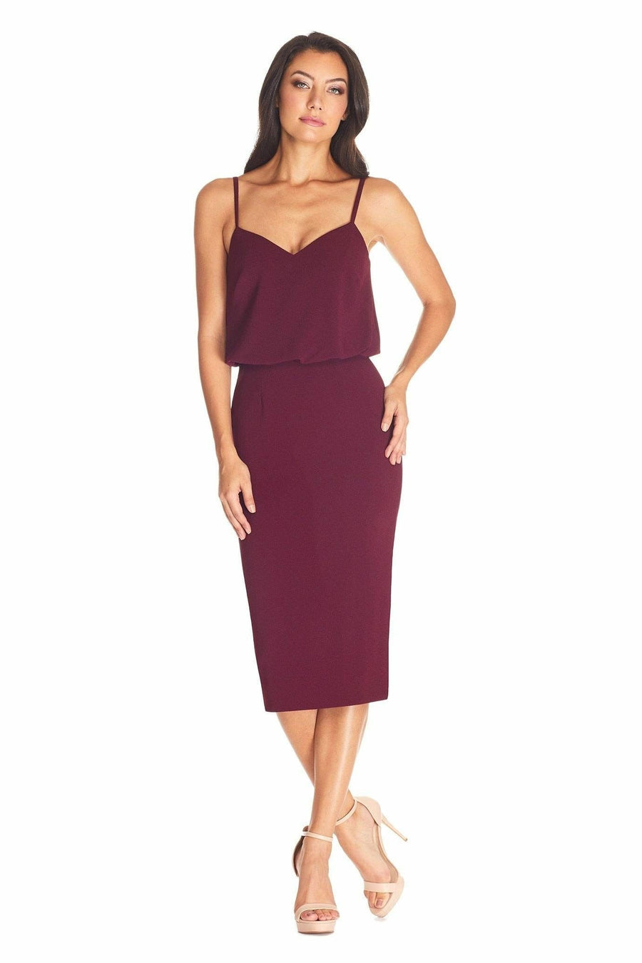 Alondra Dress / BURGUNDY