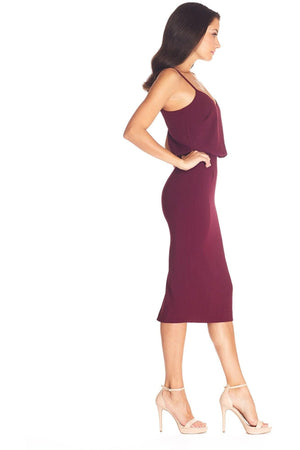 Alondra Dress / BURGUNDY