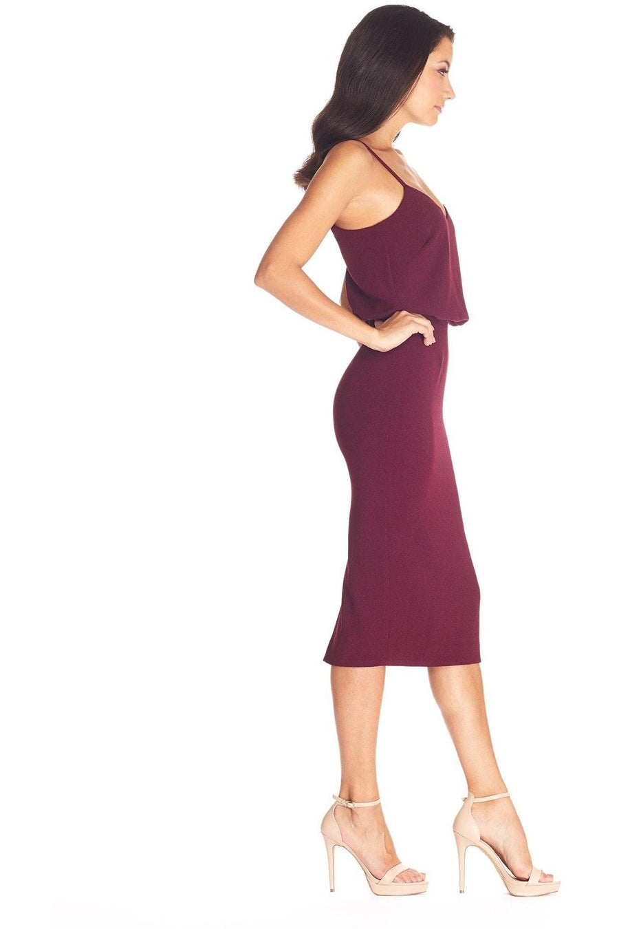 Alondra Dress / BURGUNDY