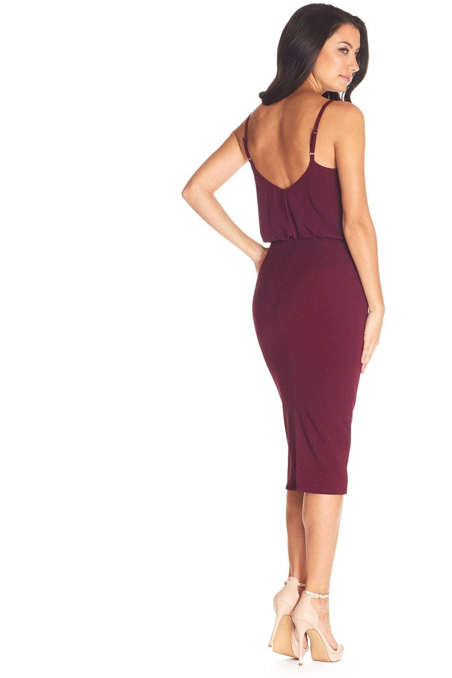 Alondra Dress / BURGUNDY