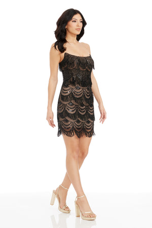 Alva Dress / Black-Nude