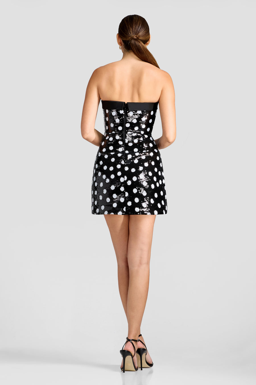 Alysia Dress / BLACK-WHITE