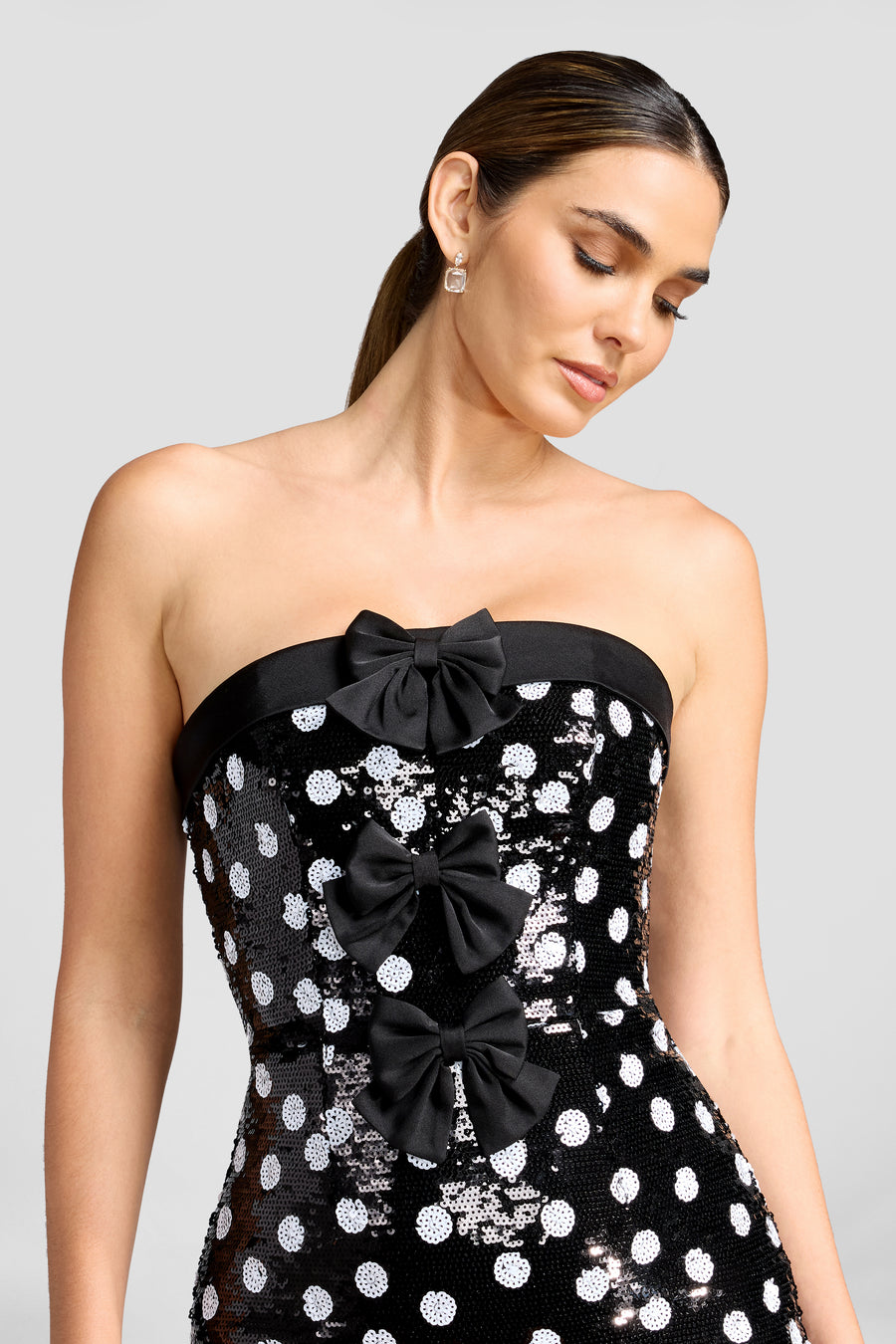 Alysia Dress / BLACK-WHITE