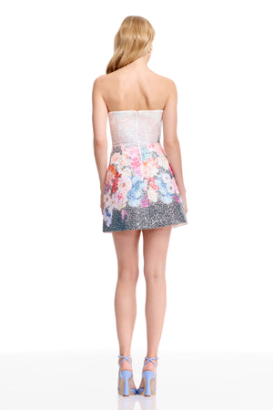 AMITY DRESS / BLACK MULTI