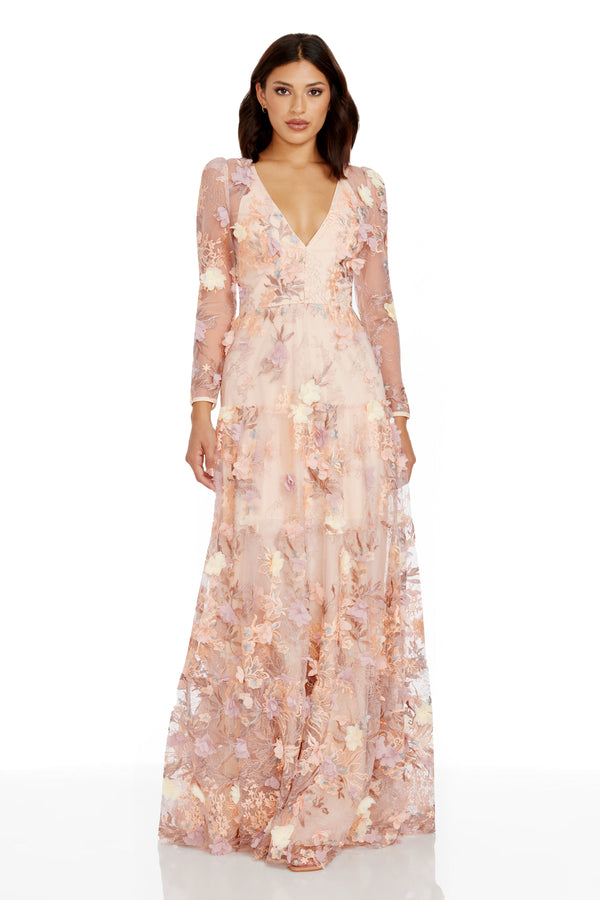 Angelina Dress / CREAM MULTI