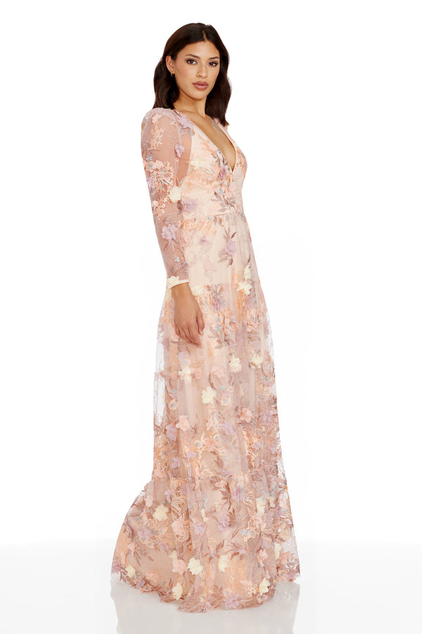 Angelina Dress / CREAM MULTI