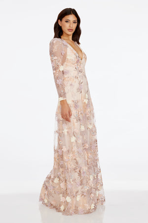 Angelina Dress / CREAM MULTI