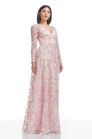 ANGELINA DRESS / SOFT PINK MULTI