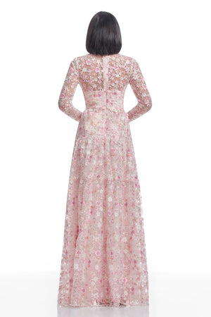 ANGELINA DRESS / SOFT PINK MULTI