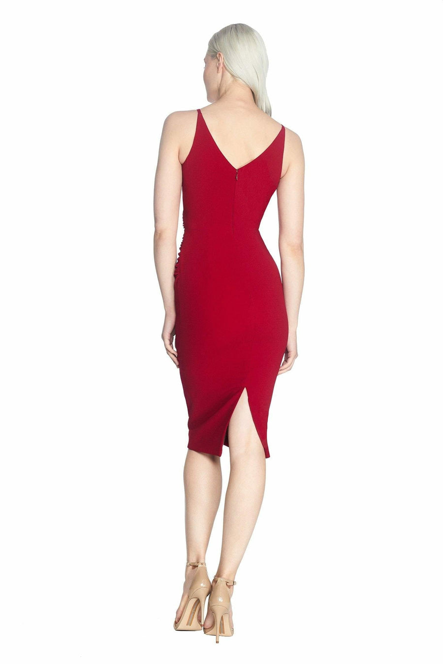 anita crepe cocktail dress dress the population Dress the Population Anita Crepe Cocktail Dress Pine Size XL NWT
