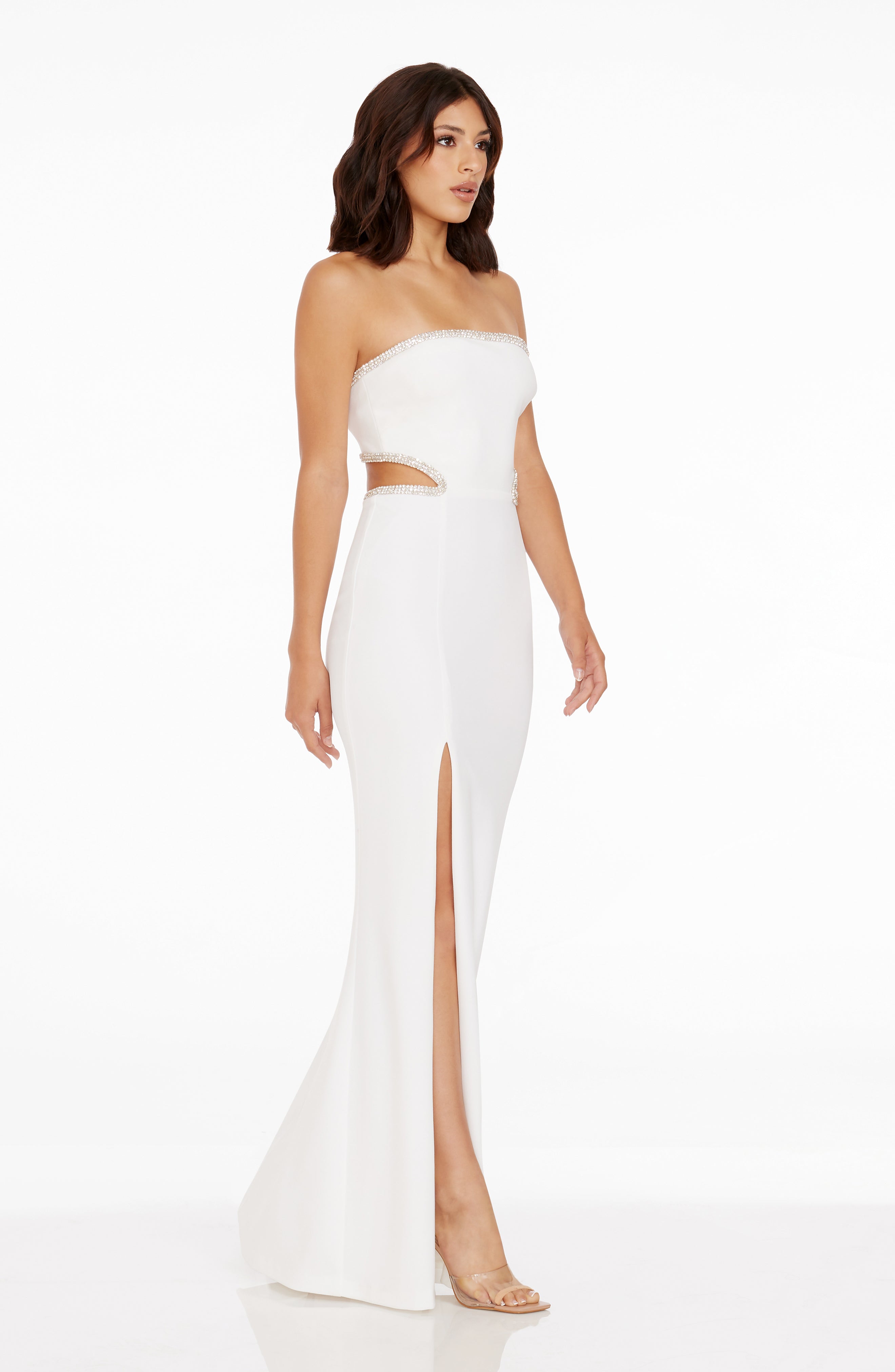 Dress The Population Ariana Gown - White Dress The Population Ariana Gown - White