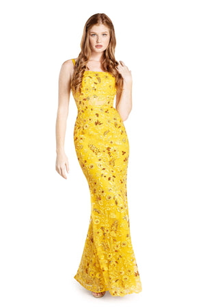 Aria Dress / LIGHT AMBER MUL