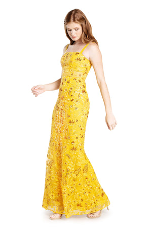 Aria Dress / LIGHT AMBER MUL