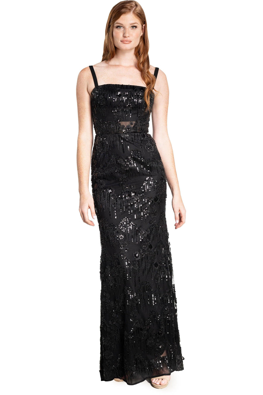 Aria Gown / BLACK MULTI