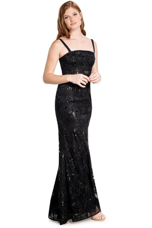 Aria Gown / BLACK MULTI