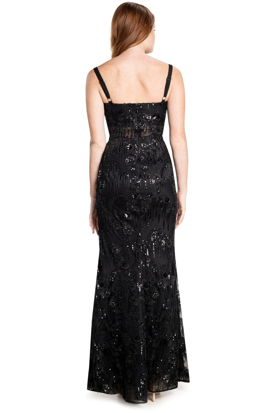 Aria Gown / BLACK MULTI