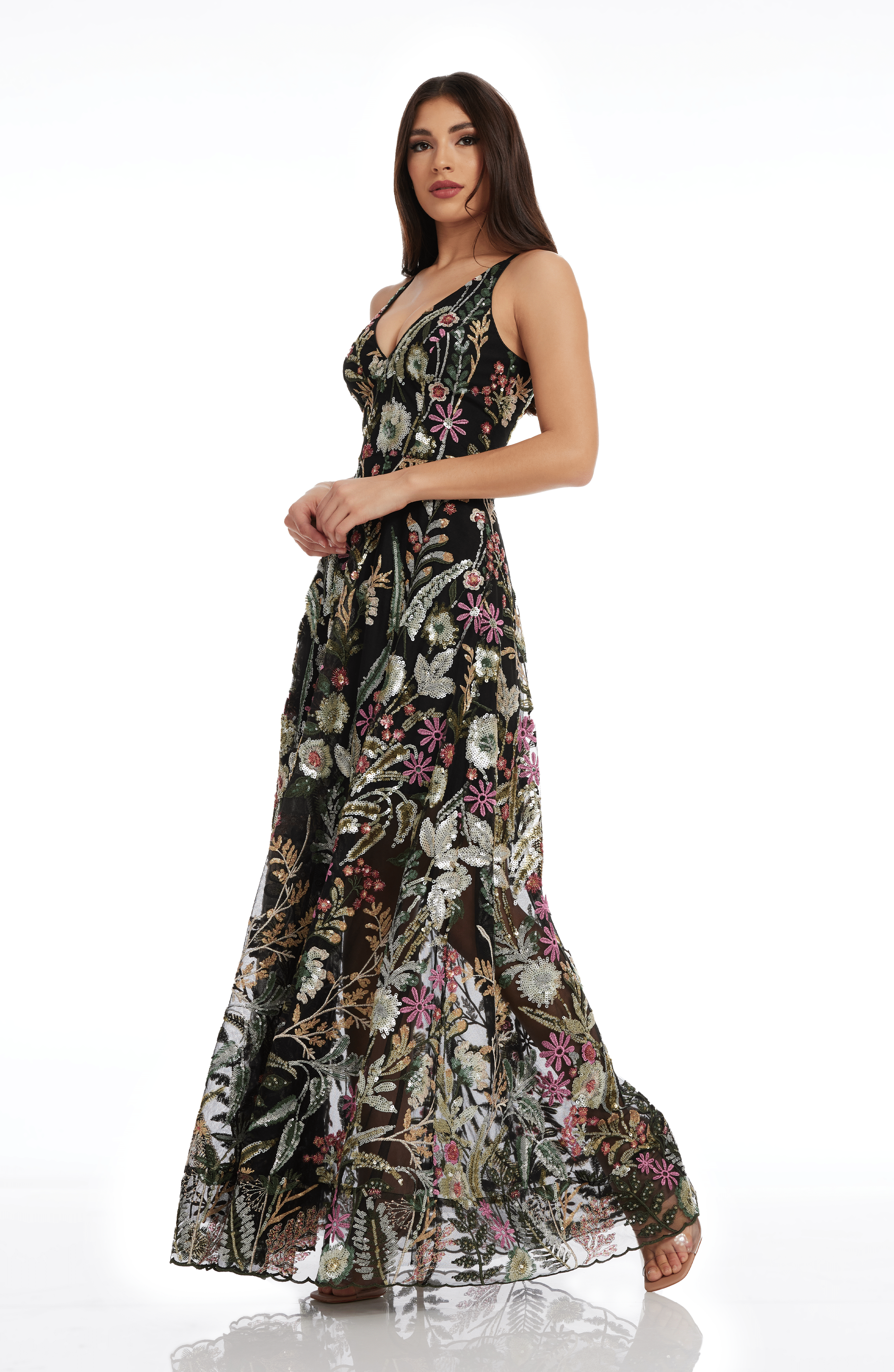 dress the population ariyah Ariyah A-Line Dress